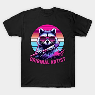 Raccoon artist T-Shirt